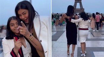 Sushmita And Her 'SHONA' Dance In Front Of Eiffel Tower On Alisah's FIRST TRIP TO PARIS