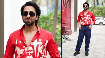 Today, Ayushmann Khurrana and director Anirudh Sharma were spotted at the Tseries office promoting their upcoming movie, "An Action Hero."