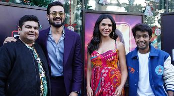Prathamesh Parab, Deven Bhojani, Shriya Pilgaonkar, and Bhuvan Bam were spotted at Bkc promoting their upcoming series Taaza Khabar.