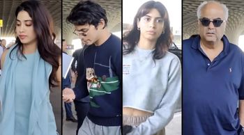 Janhvi Kapoor And ‘Rumoured’ Boyfriend Shikhar Pahariya Jet Off On A Family Trip With Boney And Khushi Kapoor! (Watch Video)