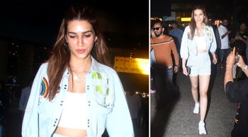 Kriti Sanon goes CHIC and SIMPLE with her latest airport look in a cute co-ord set!