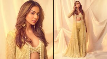 Rakul Preet Singh in lemon yellow sharara set, FLASHES HER SASSY AVATAR; Check out her pictures!