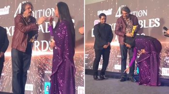 Television Rupali Ganguly touches feet of veteran Journalist; fans react to her gesture; Know More!