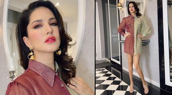 Sensational star Sunny Leone’s shirt-style ensemble sets the weekend mood on; Watch Out Here!
