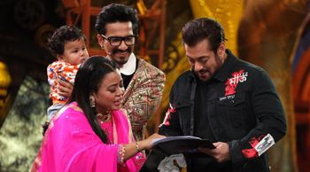Bigg Boss 16: Salman Khan bonds with Bharti Singh and Haarsh Limbachiyaa’s son Laksh
