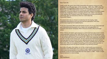 83 Actor Tahir Bhasin Pens Letter Of Gratitude To 1983 World Cup Winning Team