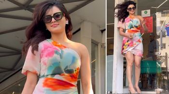 Urvashi Rautela sets the GRAM on her fire with her pictures in a tie-dye floral dress; SEE PICS!