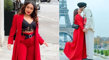 Neha Kakkar lives her best life dressed in the colour of love