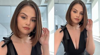 Selena Gomez in hot plunging black top will set your heart racing