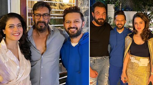 Bollywood stars Ajay Devgn, Wifey Kajol, Bobby Deol, and Vatsal Sheth, party as they ring in the new year; Watch out, PICS!