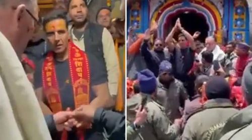 Amazing! Akshay Kumar Seeks Blessings At Kedarnath Temple, Greets Fans (Watch Video)