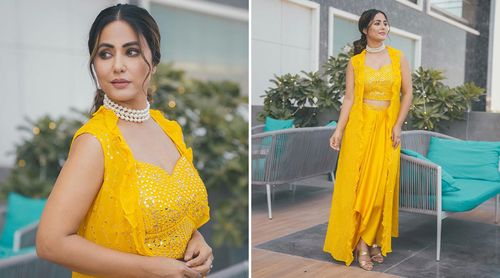 Hina Khan Looks Gorgeous in a Vibrant Yellow Ethnic Outfit That Would Make The Ideal Diwali Outfit