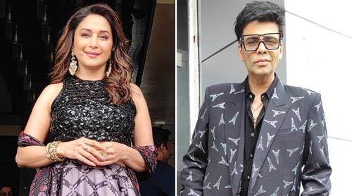 Madhuri Dixit, Karan Johar, And Other Stars Snapped On The Sets Of Jhalak Dikhhla Jaa S10