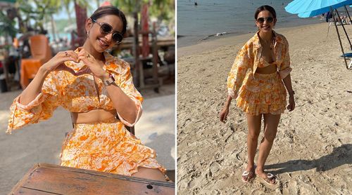 Rakul Preet Singh rang in the new year by giving styling tips by decking up in A Floral Co-Ord Set; See PICS!