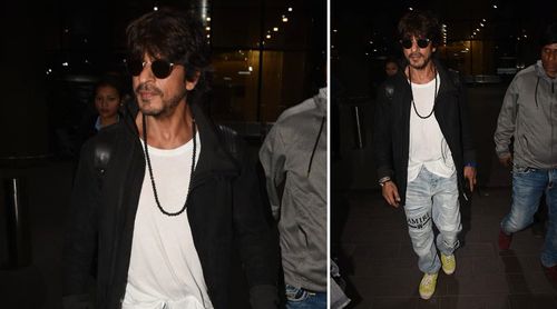 Shah Rukh Khan was slaying forever classic style statements by dressing in a white tee and blue jeans; Watch out!
