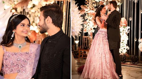 Cheeni Kum Actress Swini Khara And Urvish Desai's LATEST PHOTOSHOOT From Their Grand Engagement Ceremony Gives Us A Glimpse Of Their DREAMY WEDDING! (View Pics)