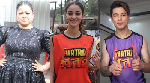 Bharti Singh, Ananya Pandey and Pratik Sehajpal Singh spotted on the sets of Khatra Khatra