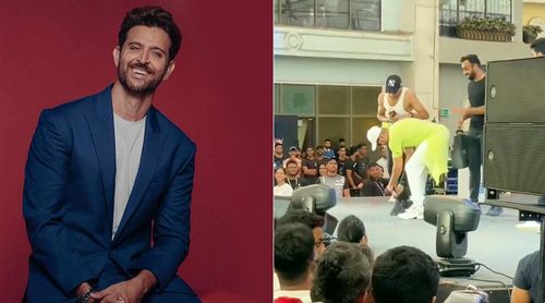 Vikram Vedha actor Hrithik Roshan touches a fan's feet at an event; leaves netizens highly impressed