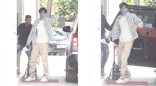 Ranbir Kapoor photographed outside the T-Series headquarters, returns to work following his wedding to Alia Bhatt