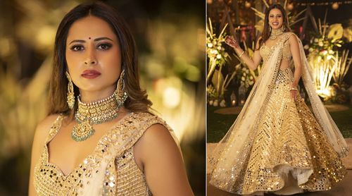 Sargun Mehta shows off her glitzy lehenga in this new styling shoot