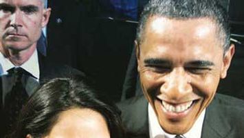 Mallika Sherawat's selfie with the President Barack Obama!