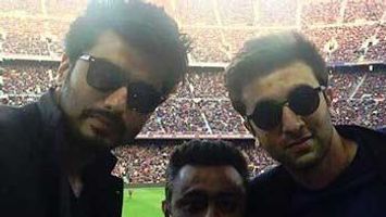 Ranbir Kapoor, Arjun Kapoor enjoy Barcelona vs Chelsea