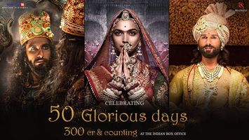 After completing glorious 50 days at the box office, Padmaavat enters the prestigious 300 crores club!