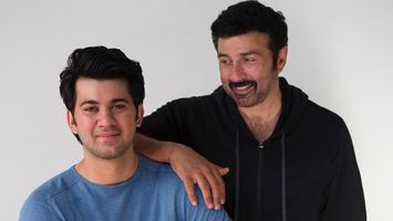 Daddy Deol and son Karan get emotional on the sets!
