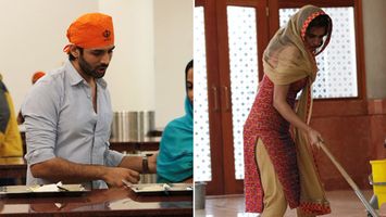 Kartik Aaryan & Kriti Kharbanda volunteered in Seva during Guest Iin London shoot