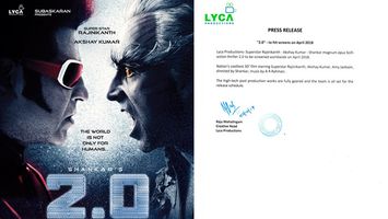 Rajinikanth’s ‘2.0’ to hit screens on 27th April 2018?