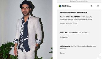 Rajkummar Rao gets nominated for Best Actor at the Asia Pacific Screen Awards!
