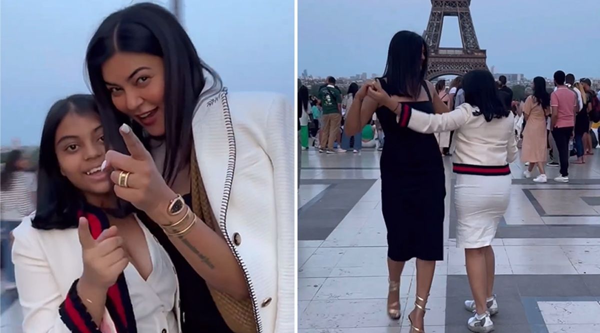 Sushmita And Her 'SHONA' Dance In Front Of Eiffel Tower On Alisah's FIRST TRIP TO PARIS