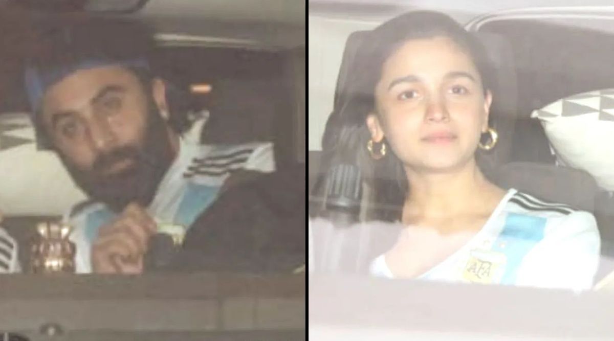 Newly became parents, Ranbir Kapoor & Alia Bhatt twin in Argentina Jersey; See More here!
