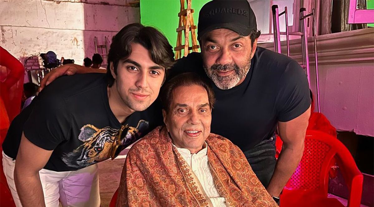 Dharmendra wraps shoot for Rocky Aur Rani Ki Prem Kahani; son Bobby Deol and grandson Aryaman visit him on sets