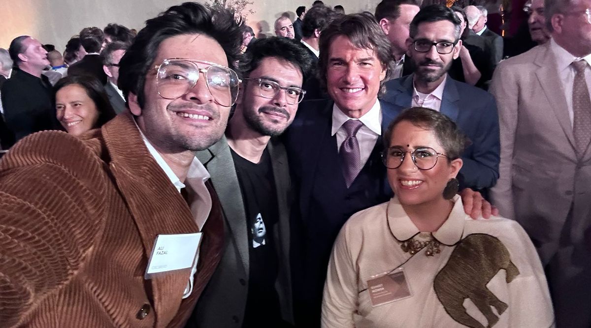 Ali Fazal captures a SELFIE with Tom Cruise at the Oscars Nominee Luncheon; Guneet Monga & Shaunak Sen join him
