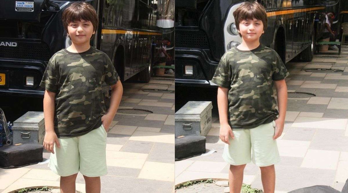 AbRam Khan poses for the first time for the paparazzi; joins mom Gauri Khan at her studio