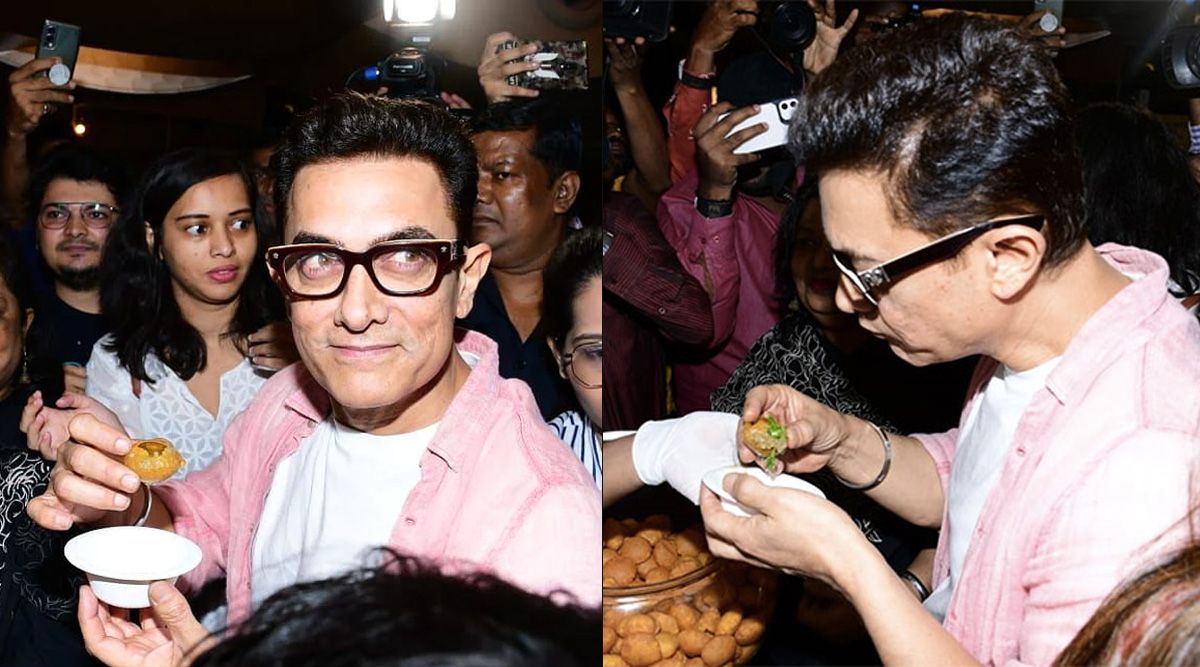 Aamir Khan relishes pani puri; hosts review before the release of Laal Singh Chaddha trailer