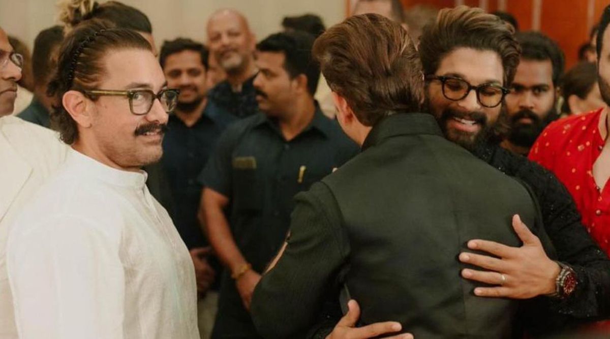 HILARIOUS! Aamir Khan, Allu Arjun And Hrithik Roshan GEt Captured In A Picture Perfect Frame; Netizens Shout 'Kaho Na Pushpa Zameen Par Hai' (View Pics)