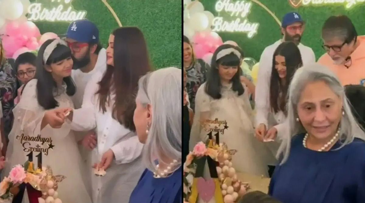 Have a look at a glimpse of Aaradhya Bachchan's birthday bash. Watch more!