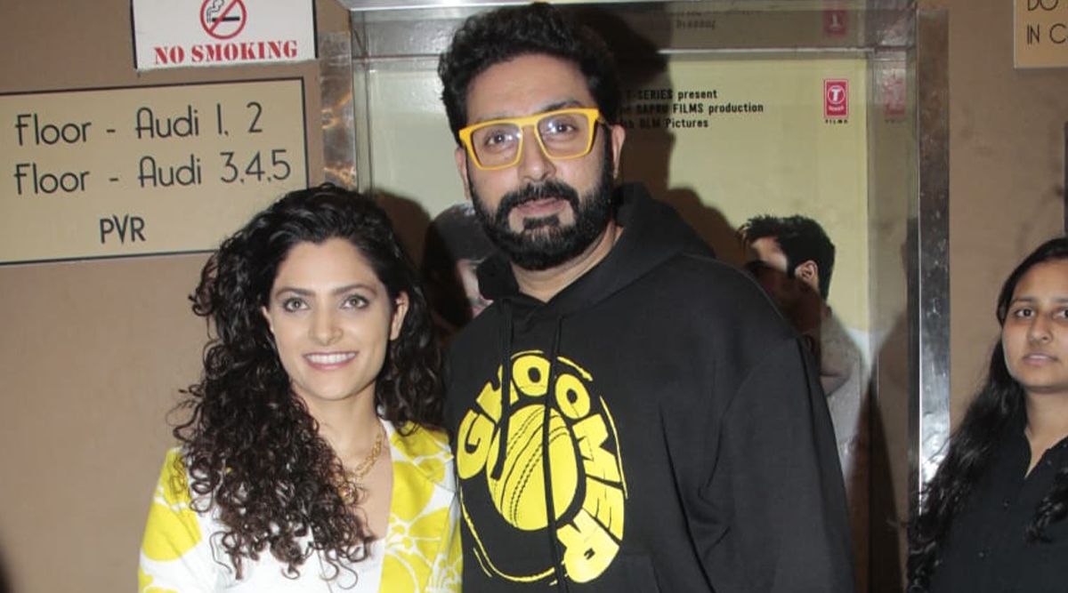 Ghoomer Screening: Abhishek Bachchan And Saiyami Kher Yakes The Centre Stage As They Arrive For Screening (Watch Video)