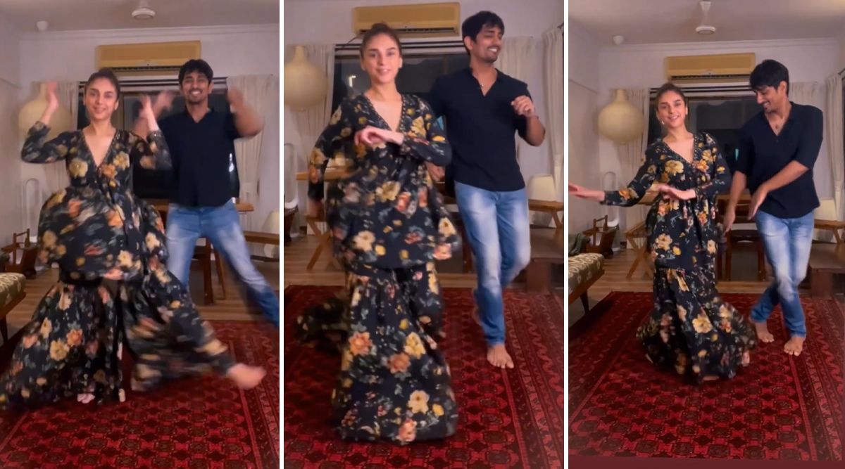 Rumored couple Aditi Rao Hydari-Siddharth dance together as they hop on the ‘TUM TUM’ reel trend; Watch the video!
