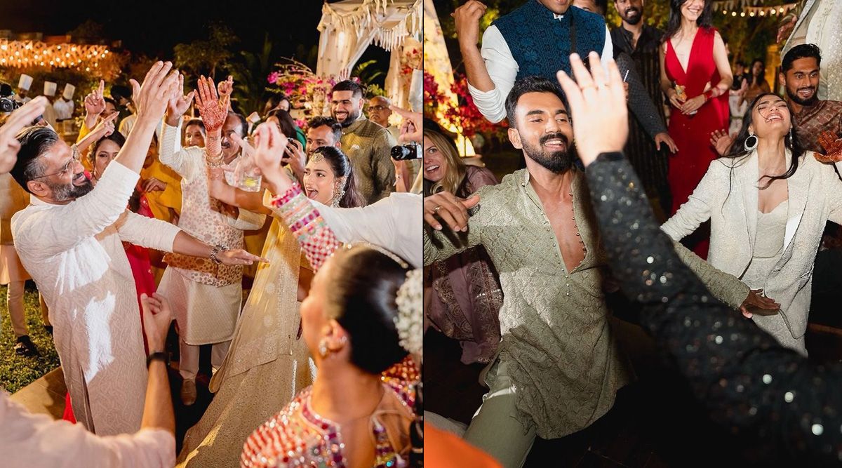Athiya Shetty dances with her father Suniel Shetty and husband KL Rahul in the NEWLY shared pictures from the mehendi ceremony