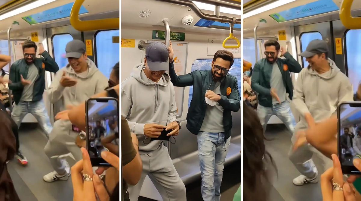 Akshay Kumar and Emraan Hashmi dance in the moving Mumbai Metro on the Selfiee song Main Khiladi; Watch!