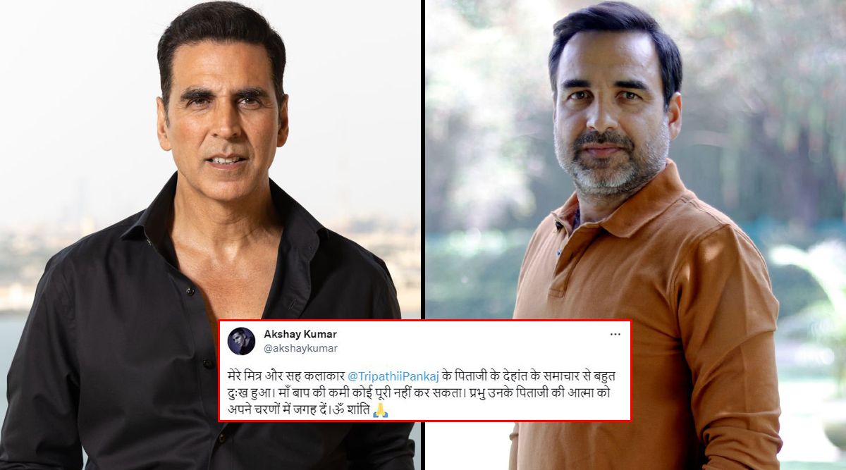 Akshay Kumar Offers His CONDOLENCES To Pankaj Tripathi As Actor’s Father Passes Away (View Tweet)