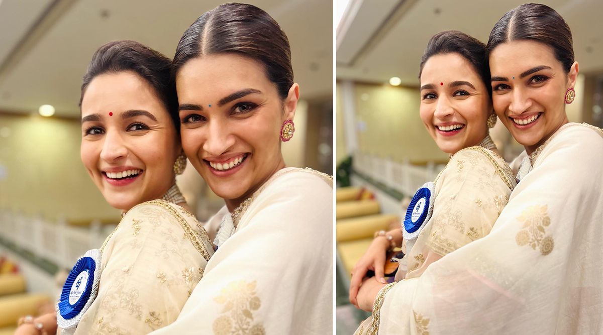 Ranbir Kapoor's Adorable Click Of Alia Bhatt And Kriti Sanon's Warm HUG Steals The Show At National Film Awards! (View Pic)