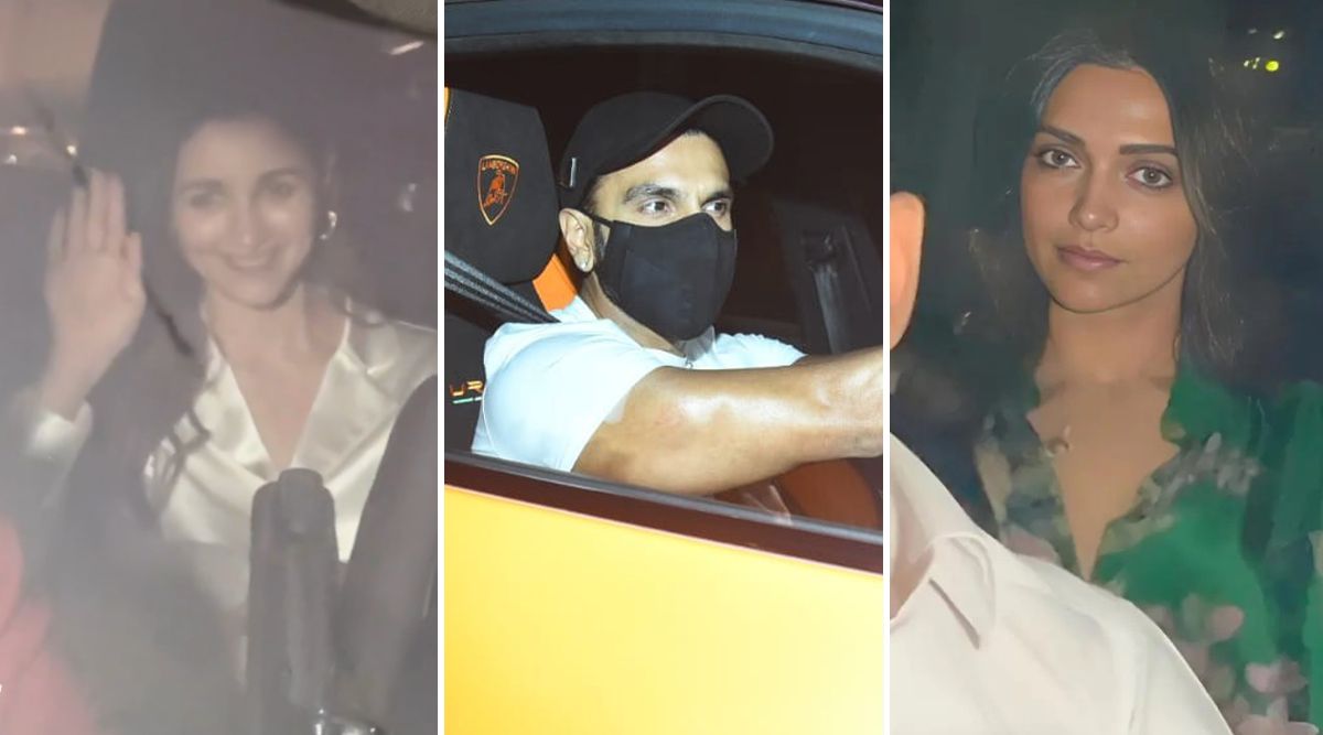 Rocky Aur Rani Kii Prem Kahaani: Alia Bhatt, Ranveer Singh, Deepika Padukone REUNITE At Karan Johar’s House For Success BASH (Watch Video)