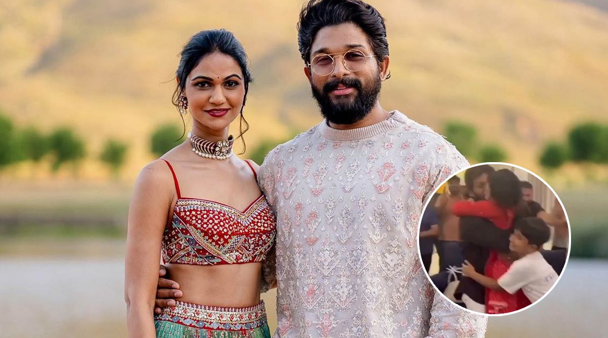 Aww! Allu Arjun Gives A TENDER KISS To Wife Sneha Reddy, WARM HUGS To His Son Allu Ayaan And Daughter Allu Arha As He Wins 69th National Film Award (Watch Video)