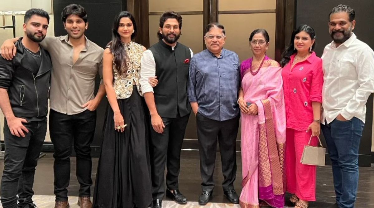 WOW! Allu Arjun Receives A WARM Welcome From Friends And Family; Throws Celebratory Party! (View Pics)