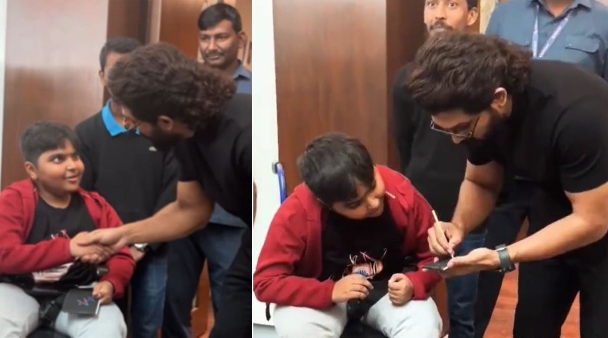 WOW! Allu Arjun’s HEARTWARMING GESTURE For A Fan Prior To Heading For National Film Awards Is WINNING The Internet! (Watch Video)