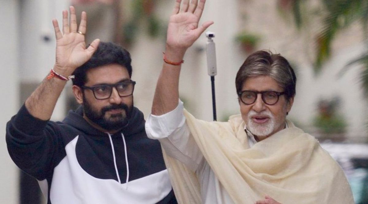 Big B Amitabh Bachchan And Son Abhishek Bachchan Unite For An Epic Fan-Filled Gathering! (Watch Video)